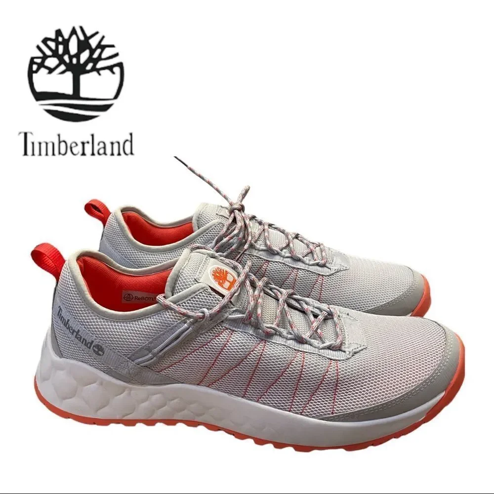 NEW Timberland Women's Solar Wave Light Grey Mesh Sneakers 11